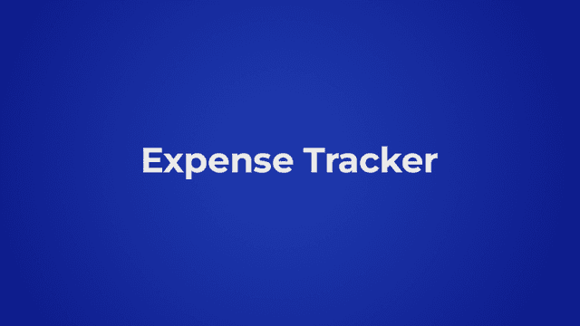 Expense Tracker Thumbnail